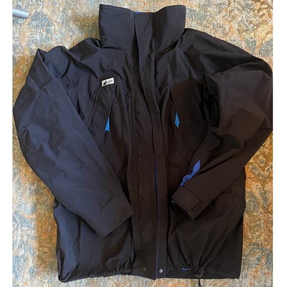 Vintage MEC Gore-Tex Shell Jacket – XL, Black/Blue, Waterproof Hiking Rain Coat - Picture 1 of 4